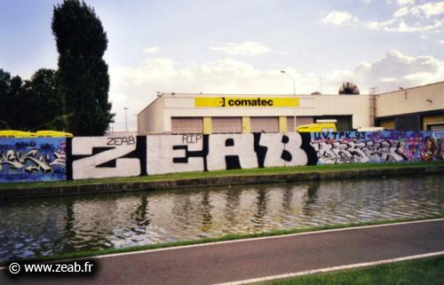 Fresque ZEAB RIP UV TPK 93. Canal de l